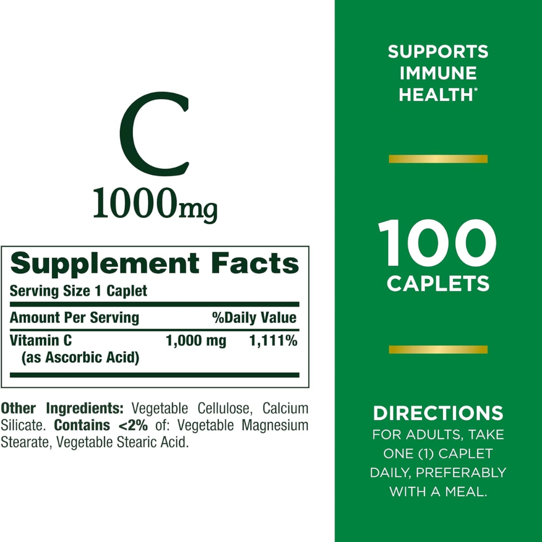Picture of Nature’s Bounty Vitamin C 1000mg - 100 Caplets
