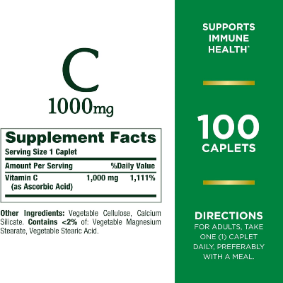 Picture of Nature’s Bounty Vitamin C 1000mg - 100 Caplets