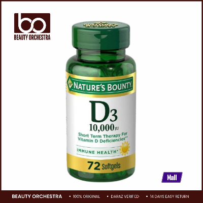 Picture of Nature’s Bounty Vitamin D3 250mcg 10000 IU - 72 Softgels