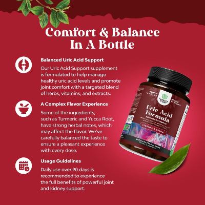 Picture of Nature’s Craft Uric Acid Formula – 60 Capsules