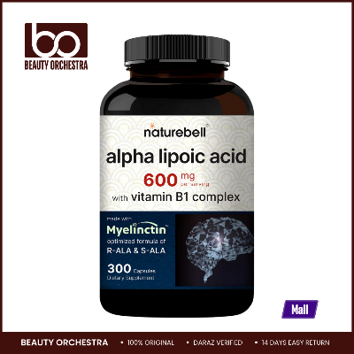 Picture of NatureBell Alpha Lipoic Acid 600 mg With Vitamin B1 Complex - 300 Capsules