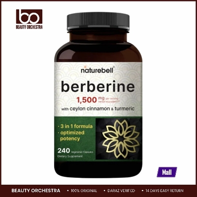 Picture of Naturebell Berberine Supplement 1500mg, 240 Veggie Capsules