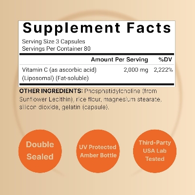 Picture of NatureBell Liposomal Vitamin C 2,000mg Per Serving 240 Capsules
