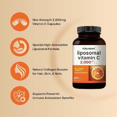 Picture of NatureBell Liposomal Vitamin C 2,000mg Per Serving 240 Capsules