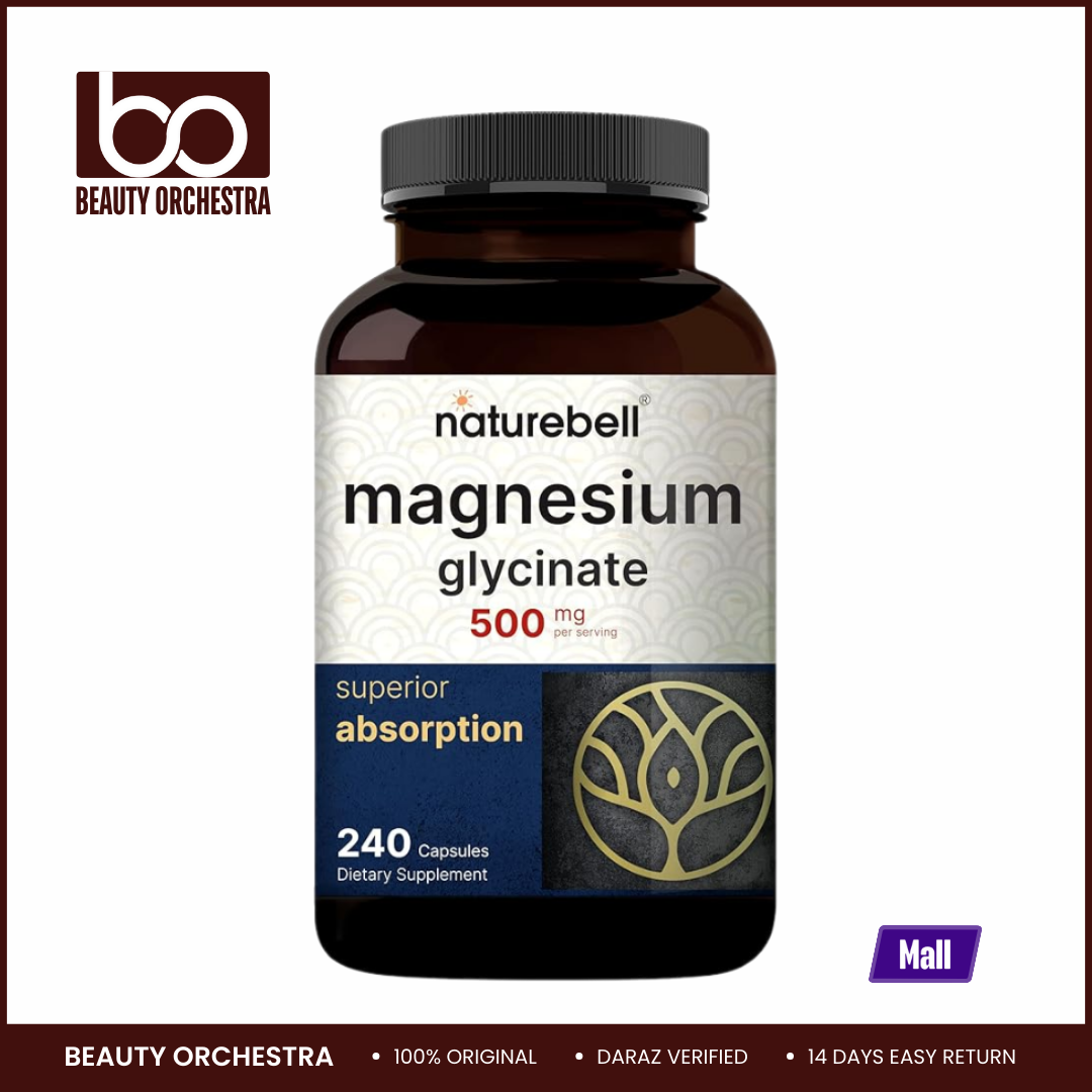 Picture of NatureBell Magnesium Glycinate 500mg - 240 Capsules