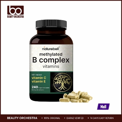 Picture of Naturebell Methylated B Complex Vitamins 240 Veggie Capsules