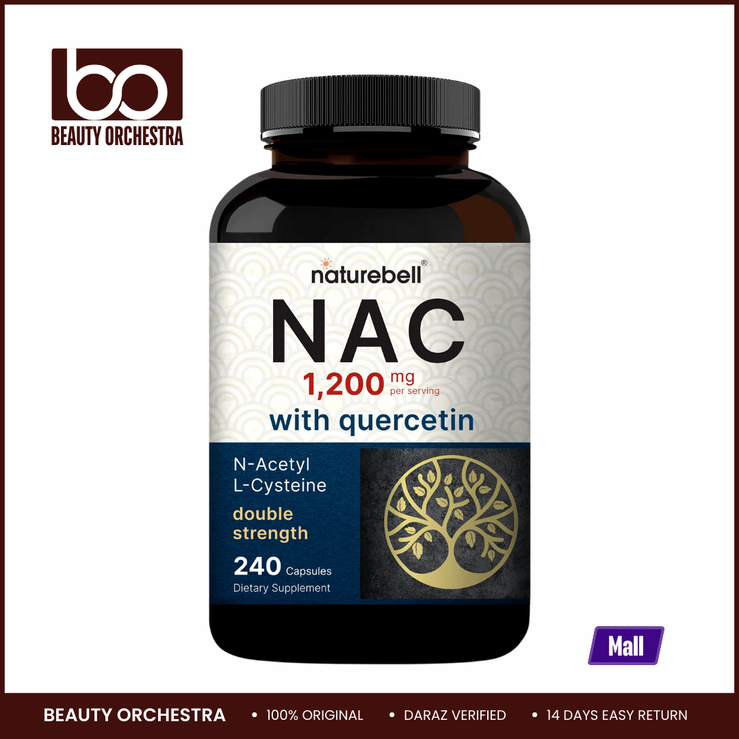 Picture of NatureBell NAC Supplement (N-Acetyl Cysteine) With Quercetin 1200mg - 240 Capsules