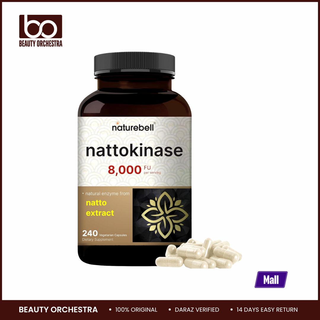 Picture of NatureBell Nattokinase Supplement 8,000 FU Per Serving 240 Veggie Capsules