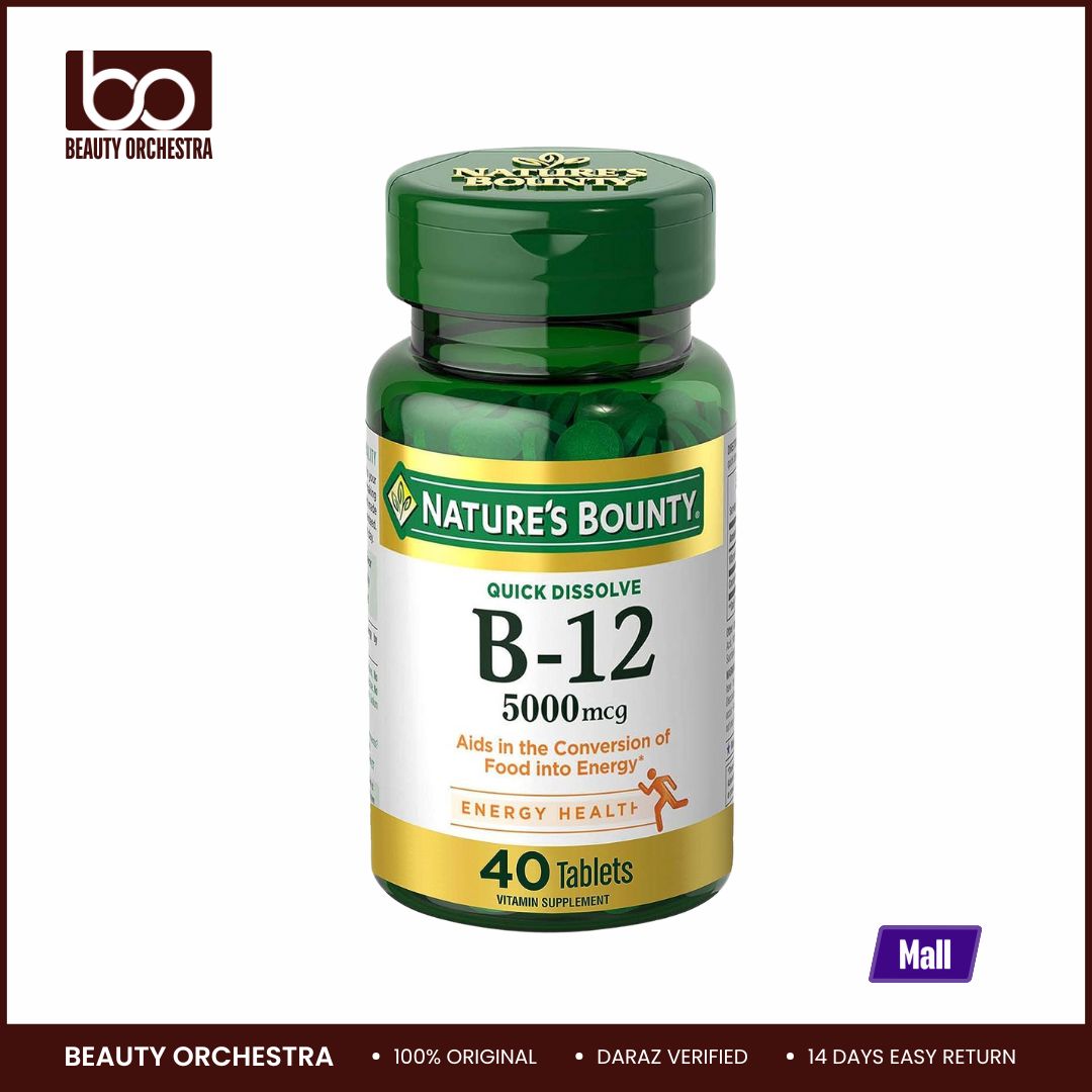 Picture of Nature's Bounty B12 5000mcg - 40 Quick Dissolve Tablets