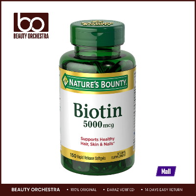 Picture of Nature's Bounty Biotin 5000mcg  - 150 Softgels