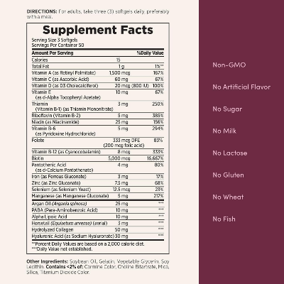 Picture of Nature's Bounty Extra Strength Hair, Skin & Nails 5000 mcg - 150 Softgels