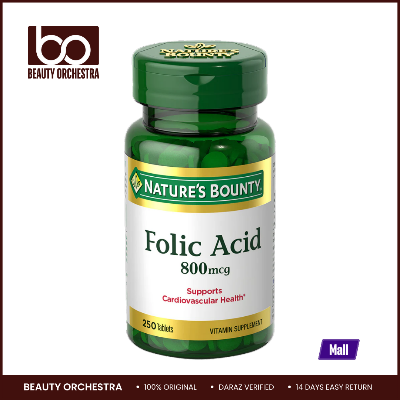 Picture of Nature's Bounty Folic Acid 800mcg - 250 Tablet - 309838214