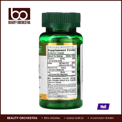 Picture of Nature's Bounty Gentle Iron 28mg - 90 Capsules