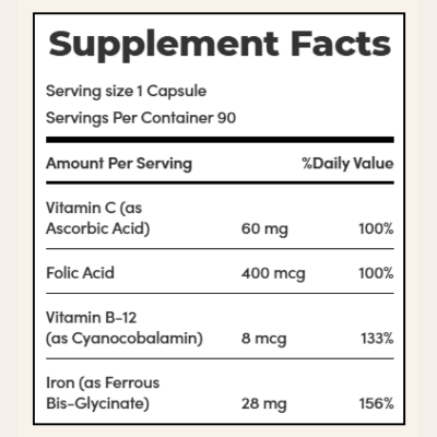 Picture of Nature's Bounty Gentle Iron 28mg - 90 Capsules