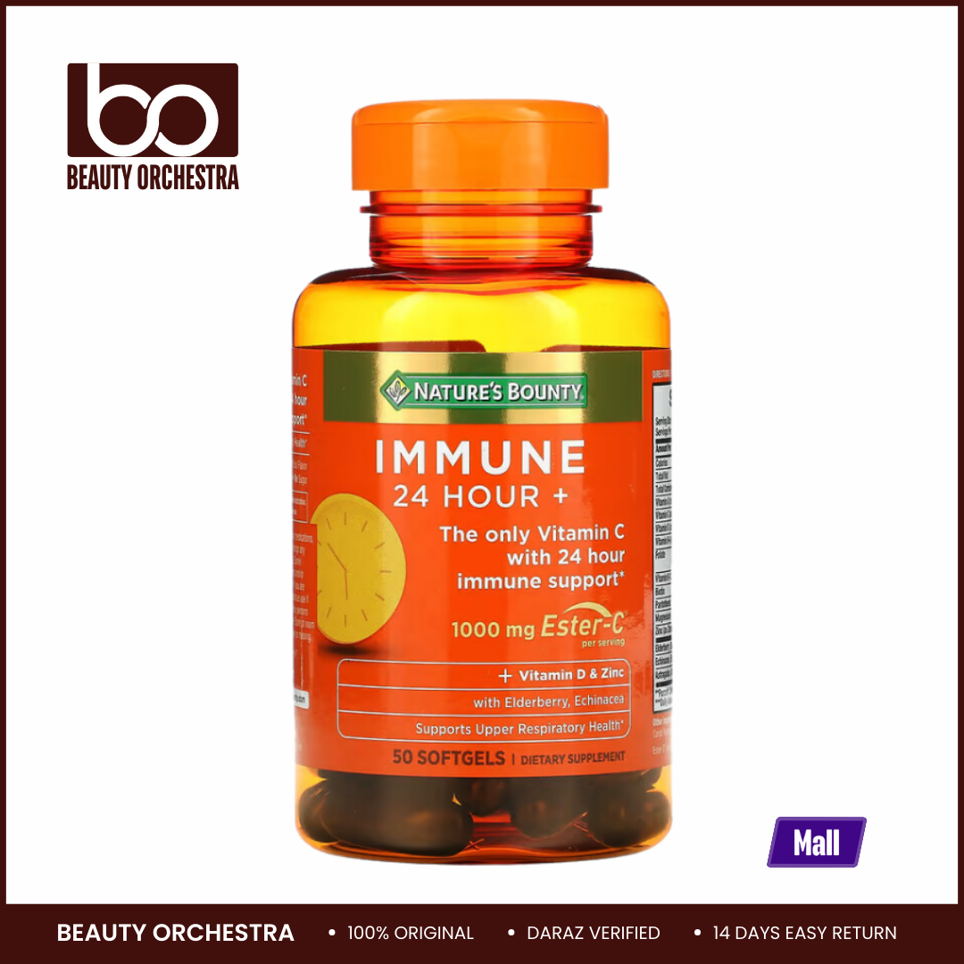 Picture of Nature's Bounty Immune 24 Hour+ 1000mg - 50 Softgels
