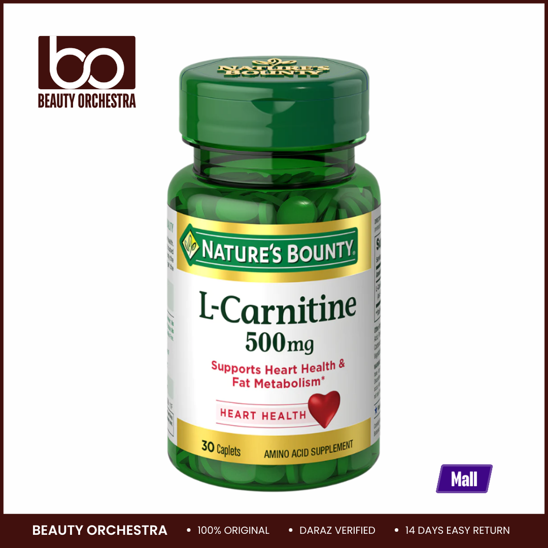 Picture of Nature's Bounty L-Carnitine 500 mg - 30 Caplets