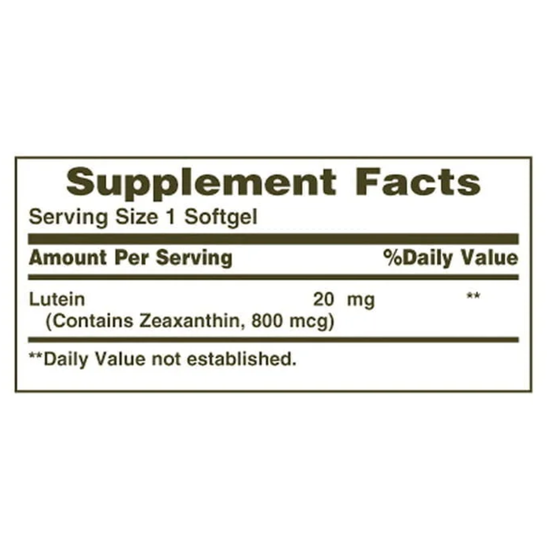 Picture of Nature's Bounty Lutein 20mg - 40 Softgels