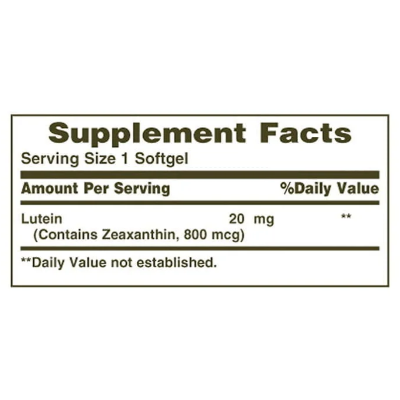 Picture of Nature's Bounty Lutein 20mg - 40 Softgels