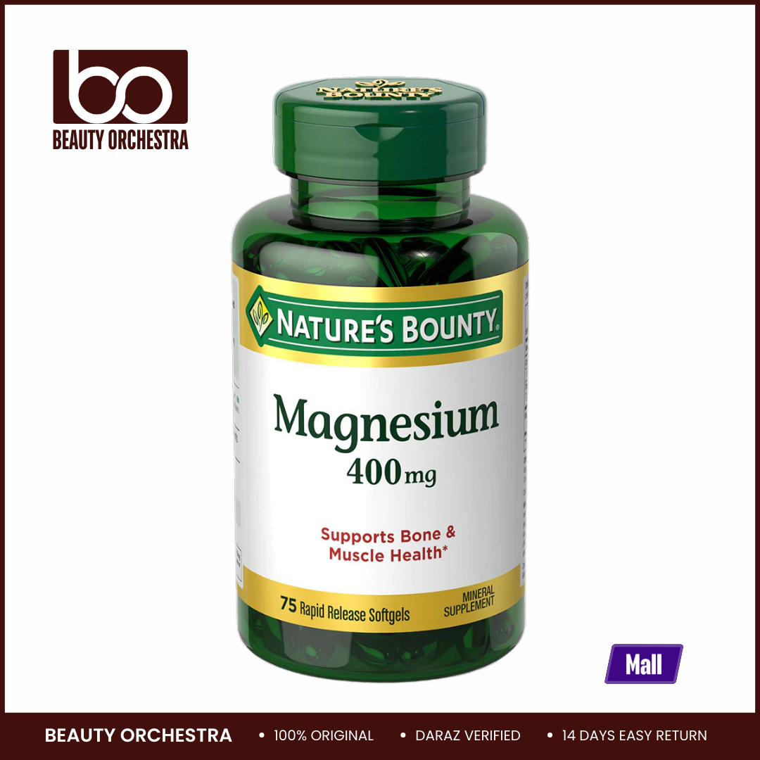 Picture of Nature's Bounty Magnesium 400 mg - 75 Rapid Release Softgels
