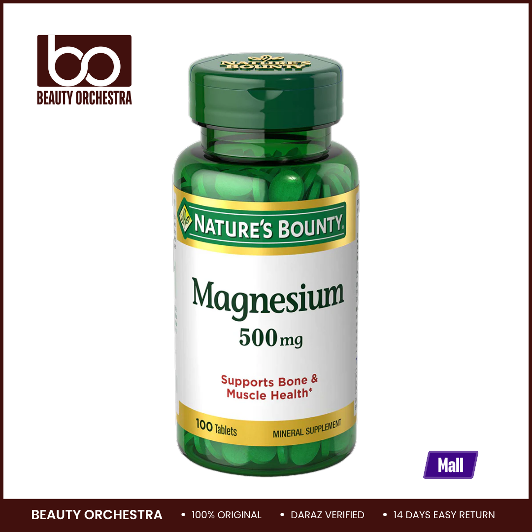 Picture of Nature's Bounty Magnesium 500 mg - 100 Tablets