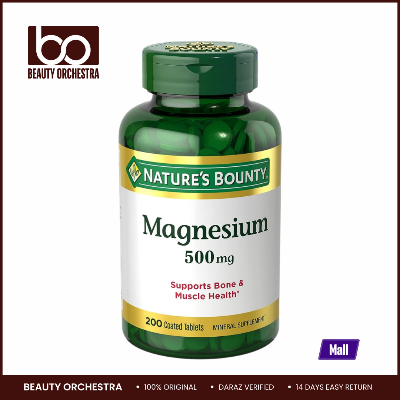 Picture of Nature's Bounty Magnesium 500 mg - 200 Coated Tablets