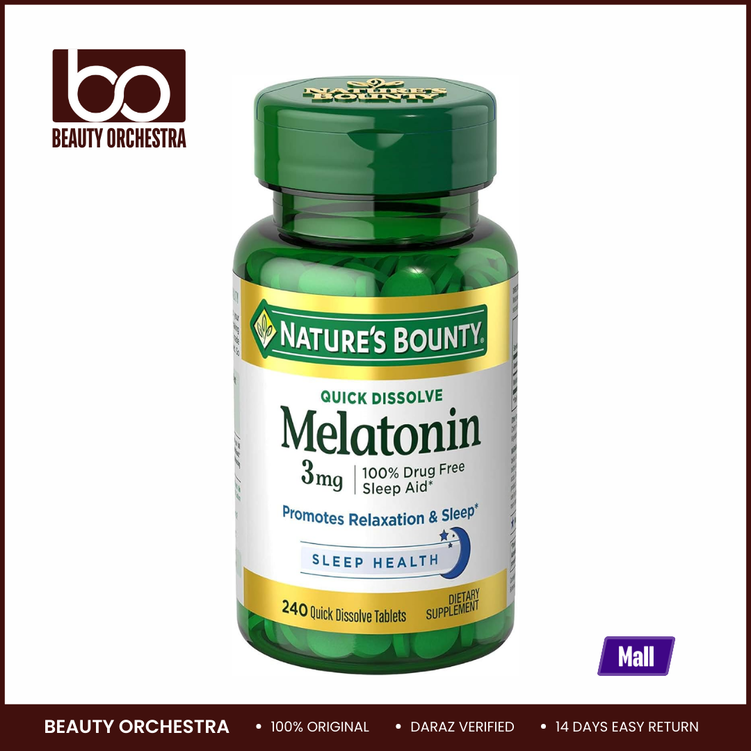 Picture of Nature's Bounty Melatonin 3 mg - 240 Quick Dissolve Tablets