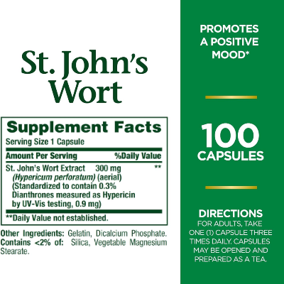 Picture of Nature's Bounty St. John’s Wort 300mg - 100 Capsules