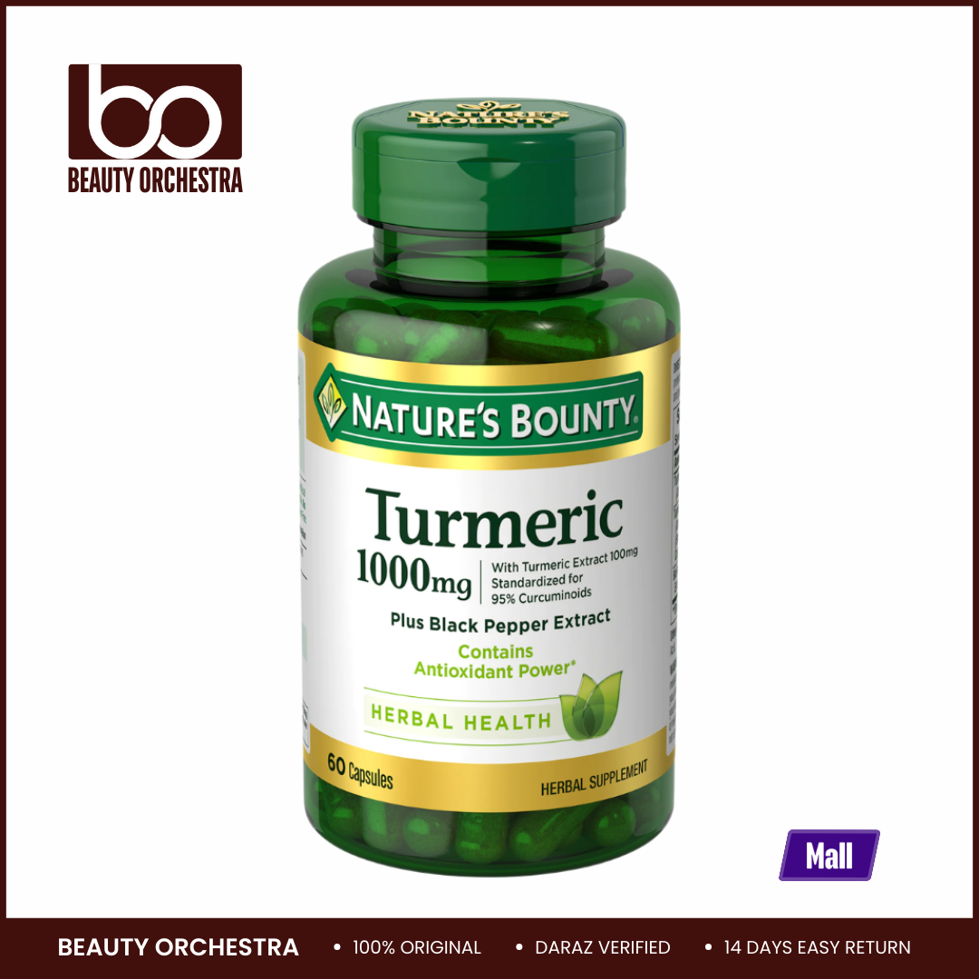Picture of Nature's Bounty Turmeric With Black Pepper Extract 1000mg - 60 Capsules