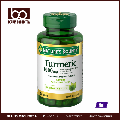 Picture of Nature's Bounty Turmeric With Black Pepper Extract 1000mg - 60 Capsules