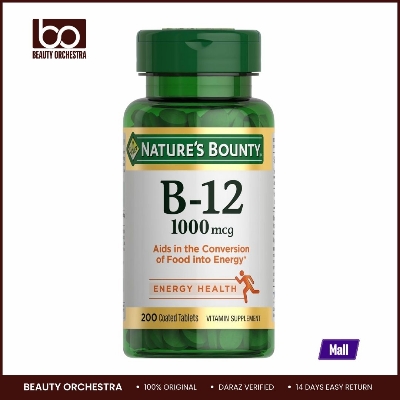 Picture of Nature's Bounty Vitamin B12 Supports Energy Metabolism Tablets 1000mcg 200 Coated Tablets