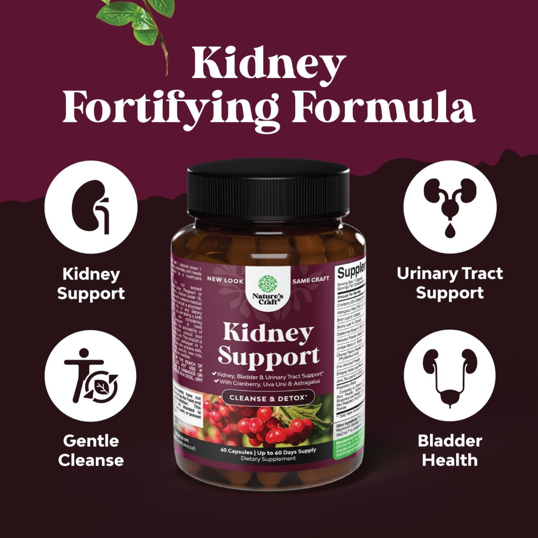 Picture of Nature's Craft Kidney Cleanse Support - 60 Capsules (Exp: 04/26| USA)