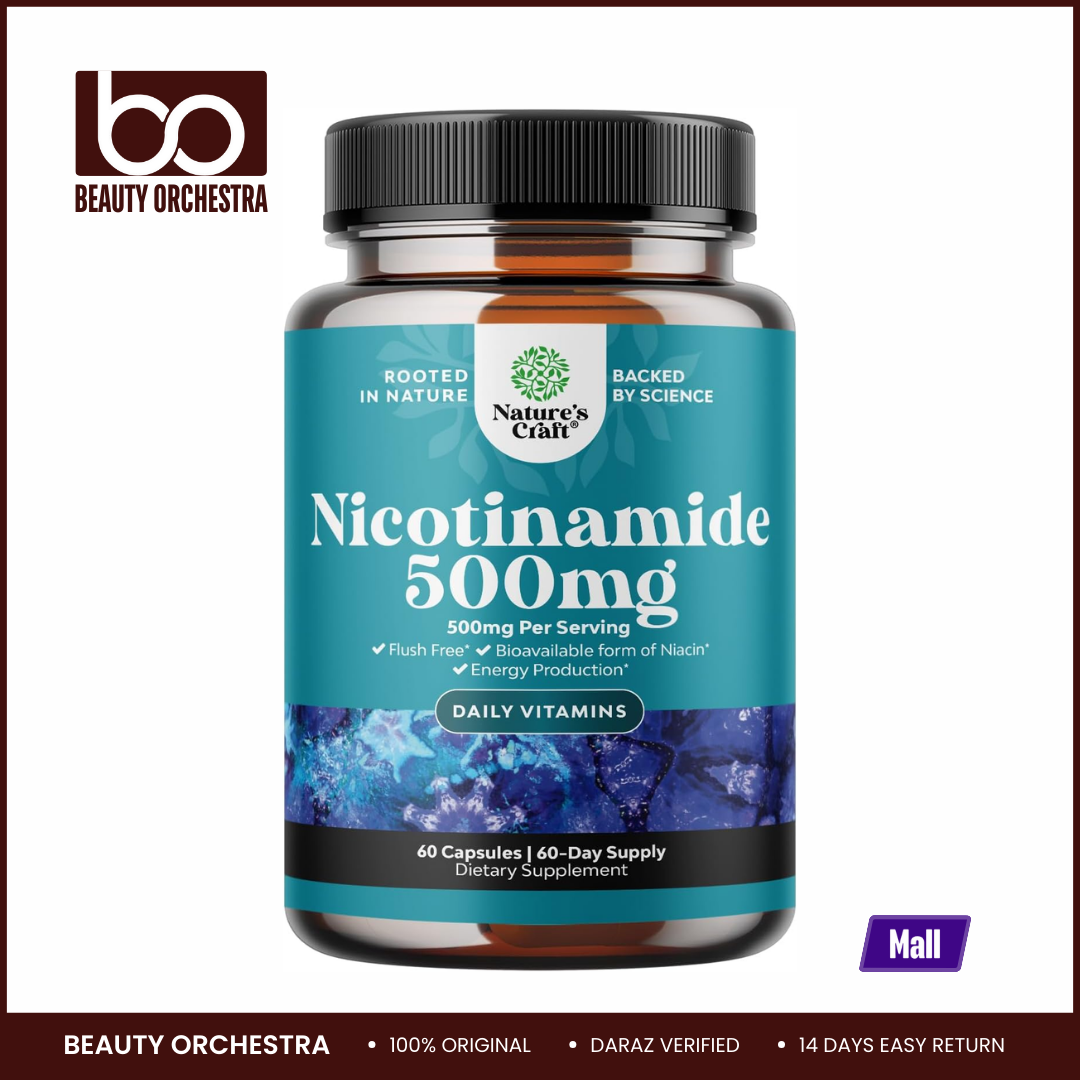 Picture of Nature's Craft Nicotinamide 500mg - 60 Capsules