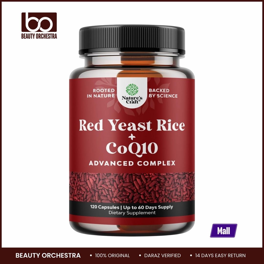 Picture of Nature's craft Red Yeast Rice with CoQ10 Supplement - 120 capsules | Up to 60 days Supply