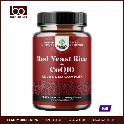 Picture of Nature's craft Red Yeast Rice with CoQ10 Supplement - 120 capsules | Up to 60 days Supply