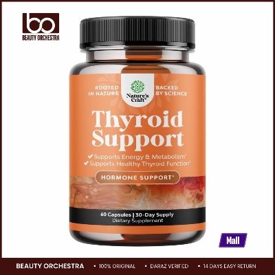Picture of Nature's Craft Thyroid Support Supplement for Women - Thyroid Support for Weight Loss Mood and Natural Energy Pills - Wellness Supplement Women with Daily Vitamins- 60 capsules | 30-day supply dietary spplement