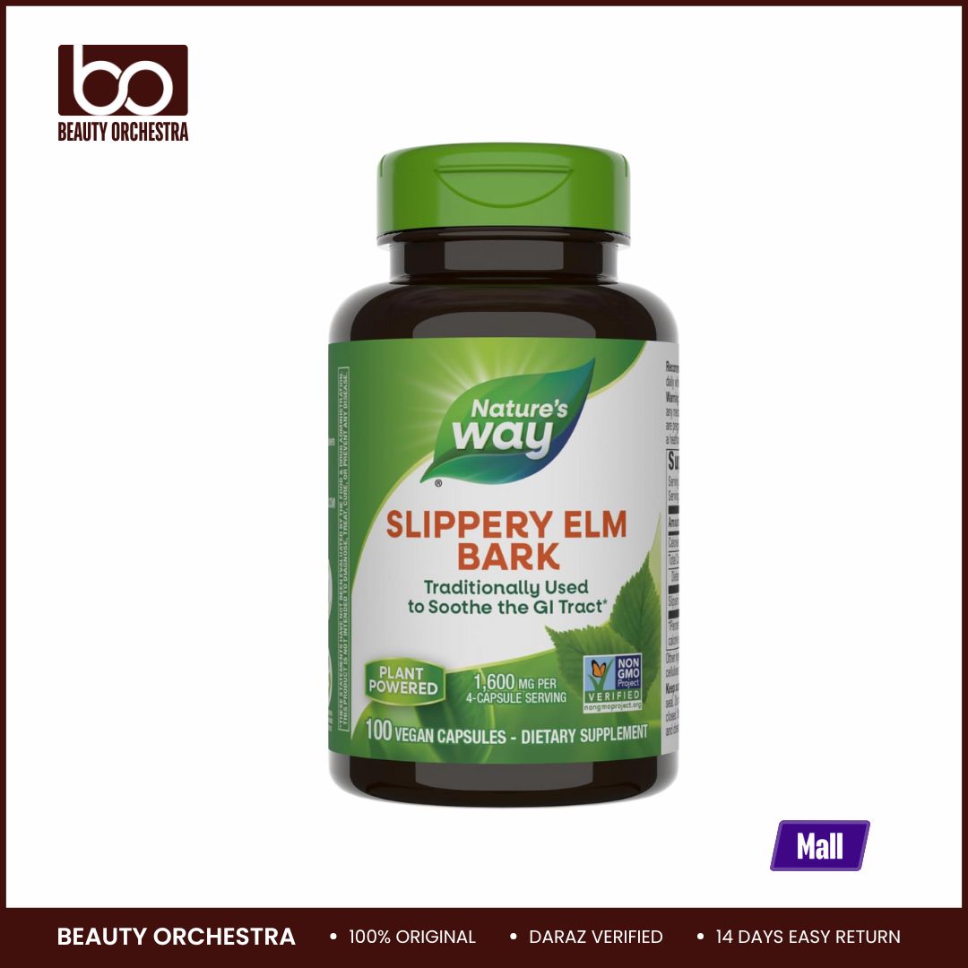 Picture of Nature's Way Slippery Elm Bark Traditional Support to Soothe the GI Tract 100 Capsules