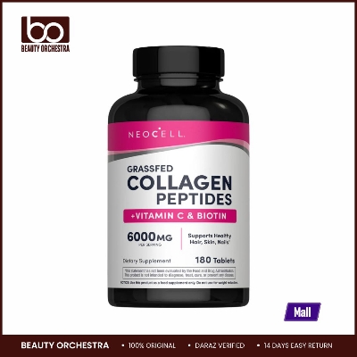 Picture of Neocell Grassfed Collagen + Vitamin C & Biotin for Healthy Skin, Hair, Nail & Joint Support - 180 Tablets