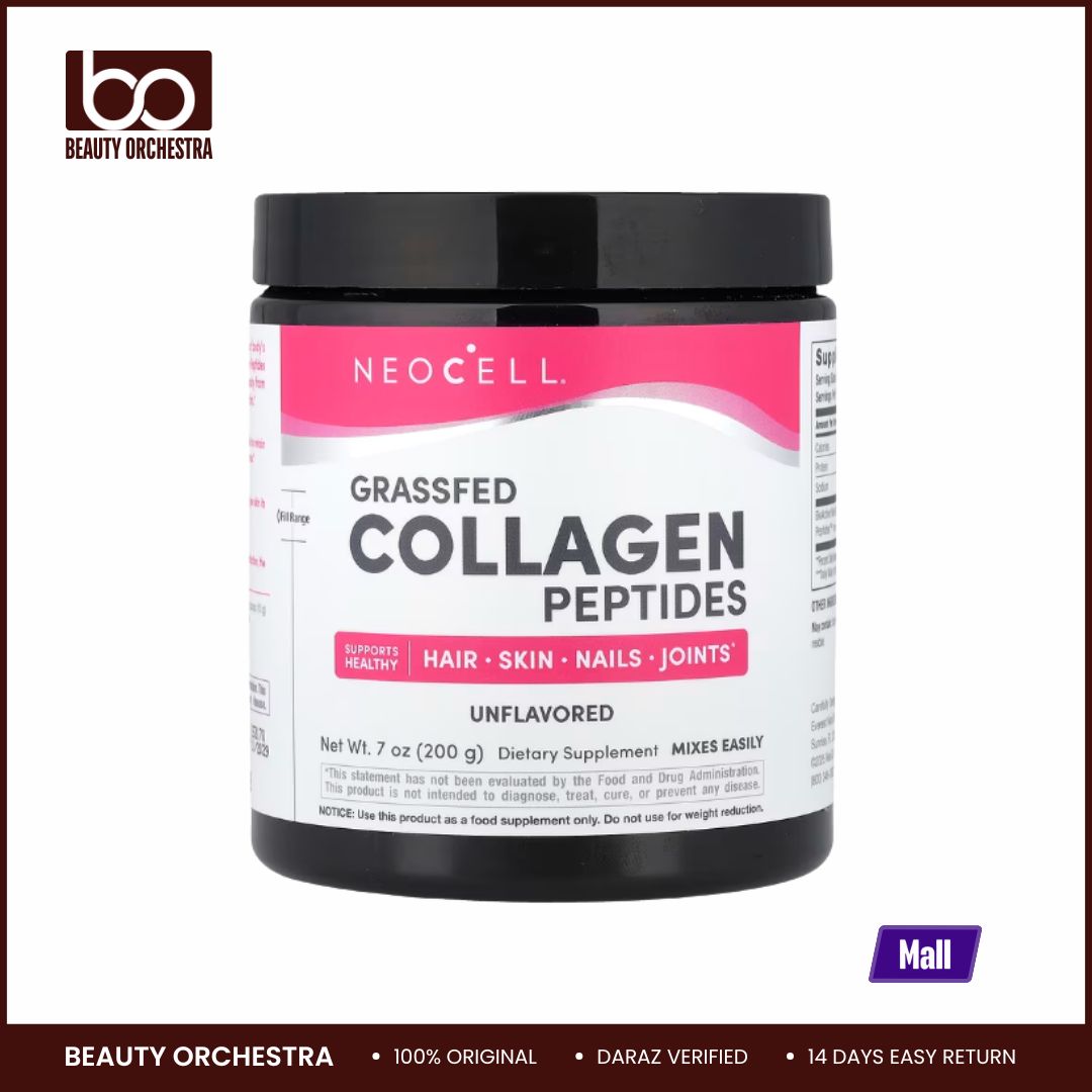 Picture of NeoCell Grassfed Collagen Peptides Collagen Type 1 & 3 For Healthy Skin, Hair, Nails & Joint Support - 200g