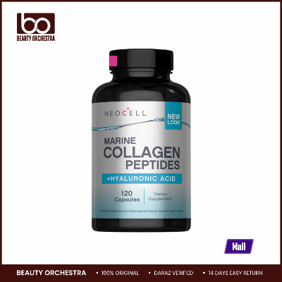 Picture of NeoCell Marine Collagen Peptides + Hyaluronic Acid 120 Capsules