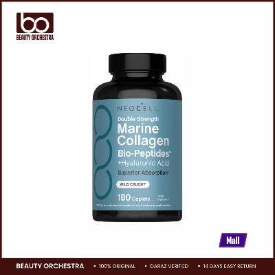 Picture of NeoCell Marine Collagen Peptides 180 Caplets with Hyaluronic Acid Double Strength Formula  Nails, Skin, & Hair