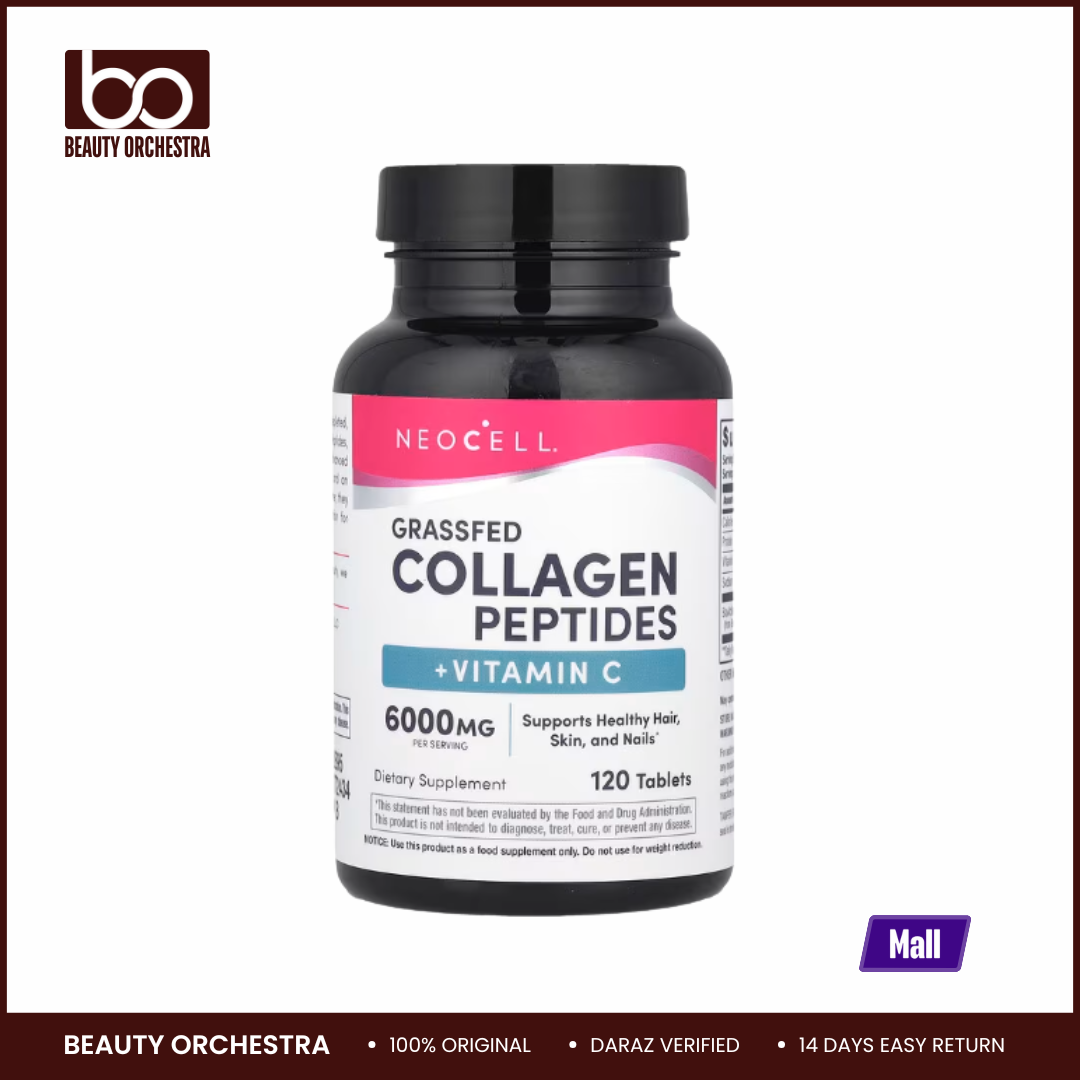 Picture of NeoCell, Grassfed Collagen Peptides + Vitamin C, 120 Tablets