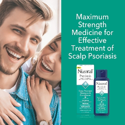 Picture of Nizoral Psoriasis Shampoo & Conditioner - Effective Scalp Psoriasis Treatment 11 Ounce - 325 ml