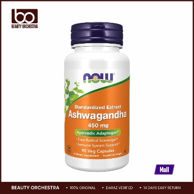 Picture of NOW Ashwagandha 450 mg for Immune Support 90 Veg Capsules