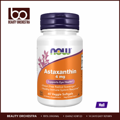 Picture of NOW Astaxanthin 4 mg - 60 Veggie Softgels