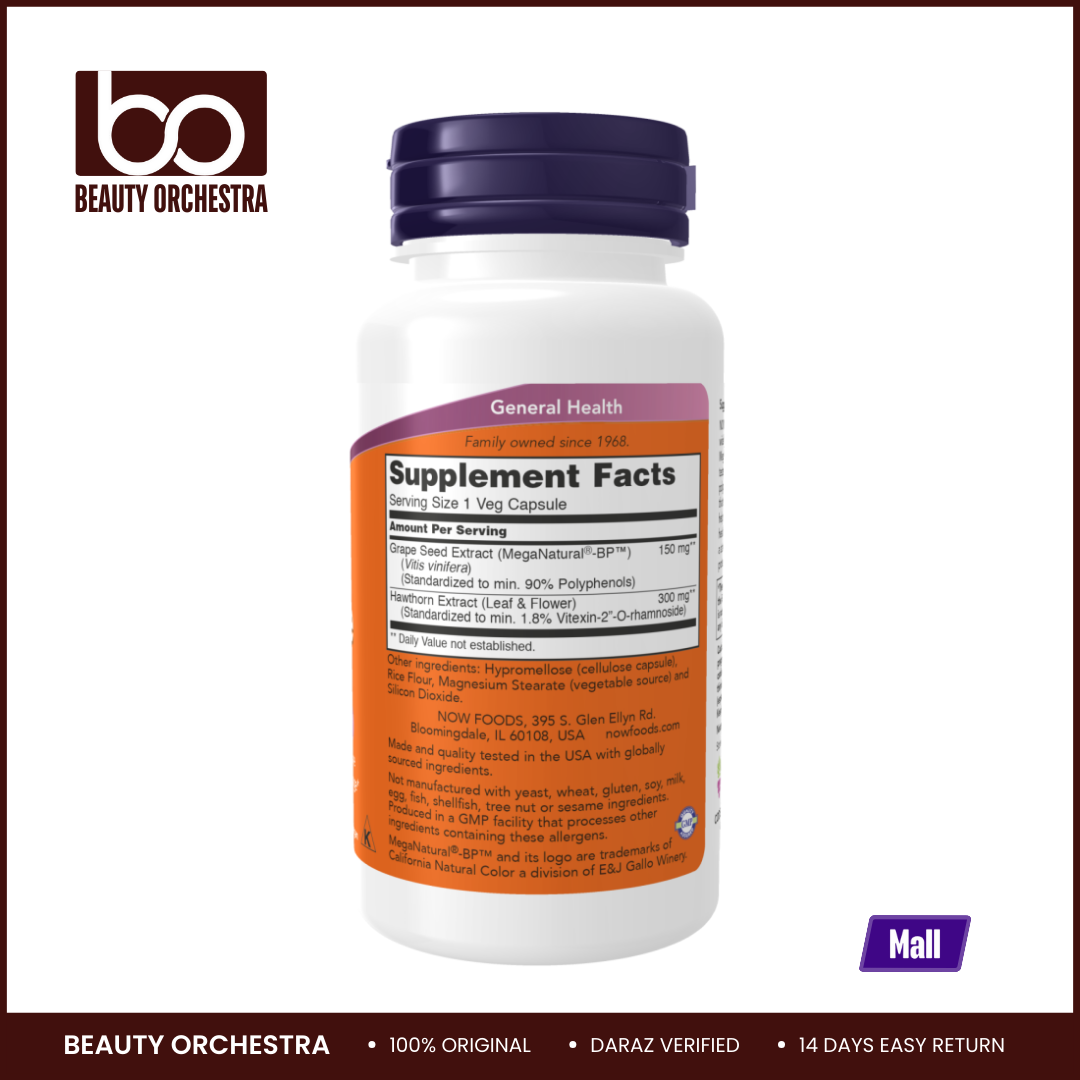 Picture of NOW Blood Pressure Health – 90 Veg Capsules