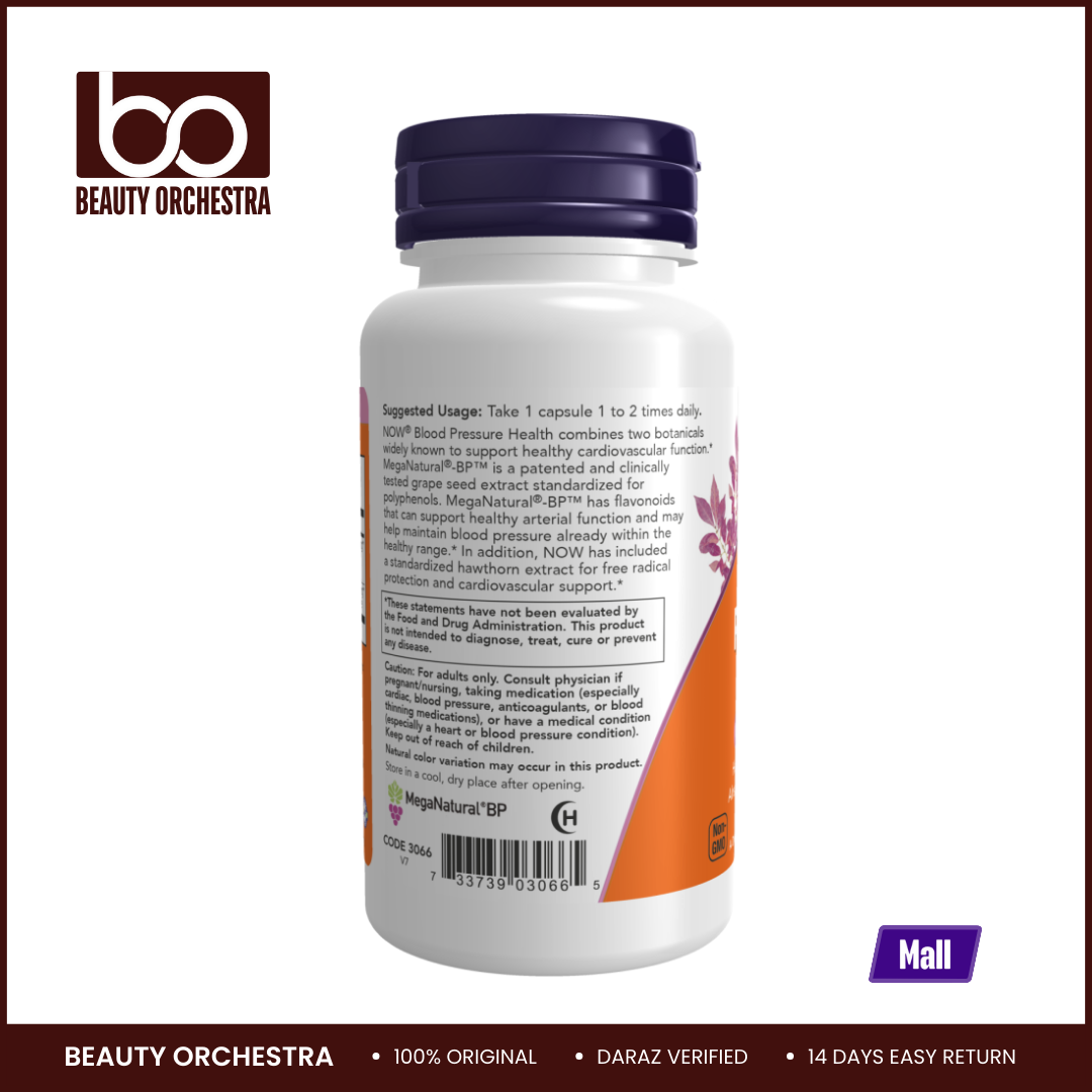 Picture of NOW Blood Pressure Health – 90 Veg Capsules