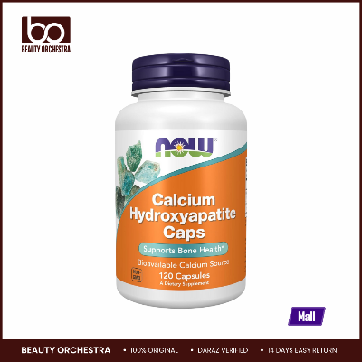 Picture of NOW Calcium Hydroxyapatite Caps Supports Bone Health 120 Capsules