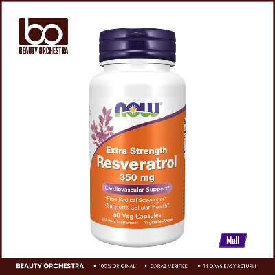 Picture of NOW Extra Strength Resveratrol 350mg - 60 Veg Capsules