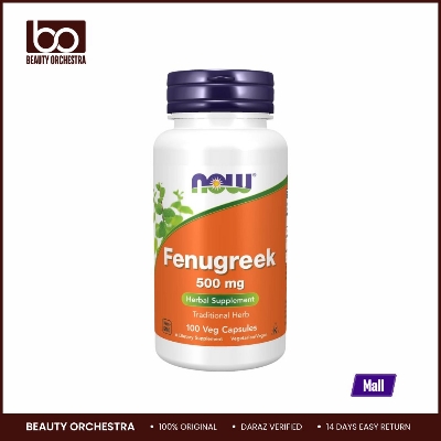 Picture of NOW Fenugreek 500 mg 100 Capsules