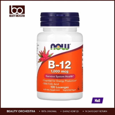 Picture of NOW Foods B12 1,000 mcg, 100 Lozenges